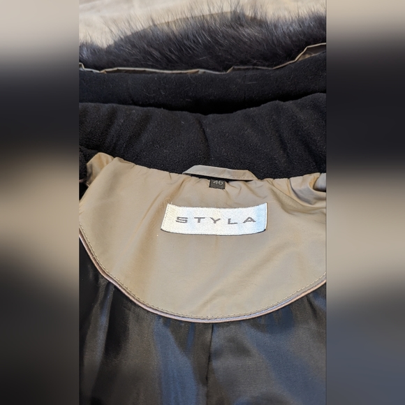 STYLA taupe winter coat XL - Picture 9 of 11